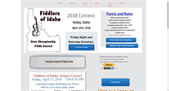 Desktop Screenshot of fiddlersofidaho.org