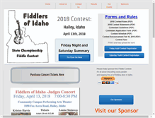 Tablet Screenshot of fiddlersofidaho.org